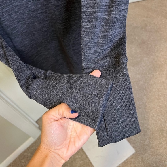 Athleta power down sweatshirt dress long sleeeve tunic dress hooded - Picture 6 of 10